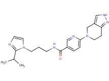 N-[3-(2-isopropyl-1H-imidazol-1-yl)propyl]-6-(2,4,6,7-tetrahydro-5H-pyrazolo[4,3-c]pyridin-5-yl)nicotinamide