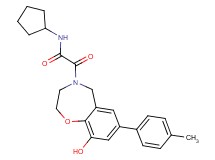 N-cyclopentyl-2-[9-hydroxy-7-(4-methylphenyl)-2,3-dihydro-1,4-benzoxazepin-4(5H)-yl]-2-oxoacetamide