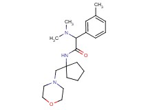 2-(dimethylamino)-2-(3-methylphenyl)-N-[1-(4-morpholinylmethyl)cyclopentyl]acetamide