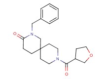 2-benzyl-9-(tetrahydro-3-furanylcarbonyl)-2,9-diazaspiro[5.5]undecan-3-one