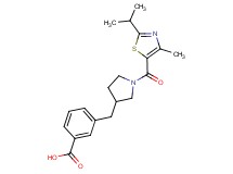 3-({1-[(2-isopropyl-4-methyl-1,3-thiazol-5-yl)carbonyl]-3-pyrrolidinyl}methyl)benzoic acid