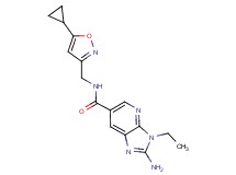 2-amino-N-[(5-cyclopropylisoxazol-3-yl)methyl]-3-ethyl-3H-imidazo[4,5-b]pyridine-6-carboxamide