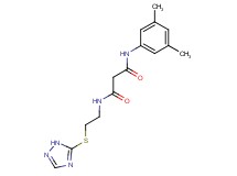 N-(3,5-dimethylphenyl)-N'-[2-(1H-1,2,4-triazol-5-ylthio)ethyl]malonamide