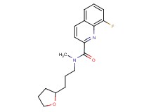 8-fluoro-N-methyl-N-[3-(tetrahydro-2-furanyl)propyl]-2-quinolinecarboxamide