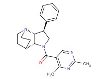 (2R*,3S*,6R*)-5-[(2,4-dimethyl-5-pyrimidinyl)carbonyl]-3-phenyl-1,5-diazatricyclo[5.2.2.0~2,6~]undecane
