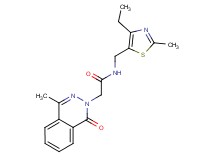 N-[(4-ethyl-2-methyl-1,3-thiazol-5-yl)methyl]-2-(4-methyl-1-oxophthalazin-2(1H)-yl)acetamide