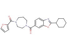 2-cyclohexyl-6-{[4-(2-furoyl)-1,4-diazepan-1-yl]carbonyl}-1,3-benzoxazole