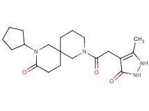 2-cyclopentyl-8-[(5-methyl-3-oxo-2,3-dihydro-1H-pyrazol-4-yl)acetyl]-2,8-diazaspiro[5.5]undecan-3-one