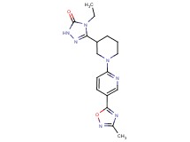 4-ethyl-5-{1-[5-(3-methyl-1,2,4-oxadiazol-5-yl)pyridin-2-yl]piperidin-3-yl}-2,4-dihydro-3H-1,2,4-triazol-3-one