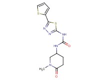 N-(1-methyl-6-oxopiperidin-3-yl)-N'-[5-(2-thienyl)-1,3,4-thiadiazol-2-yl]urea