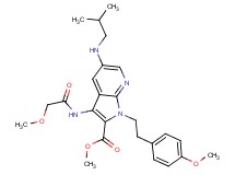 methyl 5-(isobutylamino)-3-[(methoxyacetyl)amino]-1-[2-(4-methoxyphenyl)ethyl]-1H-pyrrolo[2,3-b]pyridine-2-carboxylate