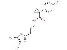 N-[3-(4,5-dimethyl-1,3-thiazol-2-yl)propyl]-1-(4-fluorophenyl)cyclopropanecarboxamide