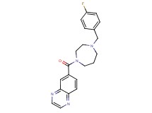 6-{[4-(4-fluorobenzyl)-1,4-diazepan-1-yl]carbonyl}quinoxaline