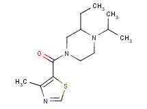 2-ethyl-1-isopropyl-4-[(4-methyl-1,3-thiazol-5-yl)carbonyl]piperazine