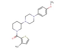 1-(4-methoxyphenyl)-4-{1-[(3-methyl-2-thienyl)carbonyl]-3-piperidinyl}piperazine