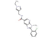 2-(2-chlorophenyl)-N-[(1-ethyl-1H-pyrazol-4-yl)methyl]-3-methyl-3H-imidazo[4,5-b]pyridine-6-carboxamide