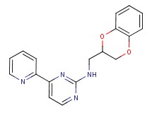 N-(2,3-dihydro-1,4-benzodioxin-2-ylmethyl)-4-(2-pyridinyl)-2-pyrimidinamine