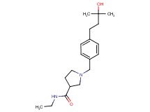 N-ethyl-1-[4-(3-hydroxy-3-methylbutyl)benzyl]-3-pyrrolidinecarboxamide