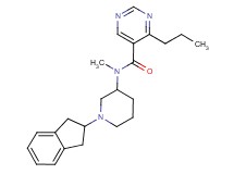 N-[1-(2,3-dihydro-1H-inden-2-yl)-3-piperidinyl]-N-methyl-4-propyl-5-pyrimidinecarboxamide