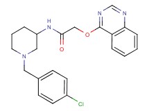 N-[1-(4-chlorobenzyl)-3-piperidinyl]-2-(4-quinazolinyloxy)acetamide