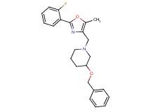 3-(benzyloxy)-1-{[2-(2-fluorophenyl)-5-methyl-1,3-oxazol-4-yl]methyl}piperidine