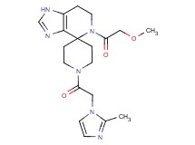 5-(methoxyacetyl)-1'-[(2-methyl-1H-imidazol-1-yl)acetyl]-1,5,6,7-tetrahydrospiro[imidazo[4,5-c]pyridine-4,4'-piperidine]