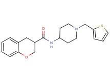 N-[1-(2-thienylmethyl)piperidin-4-yl]chromane-3-carboxamide