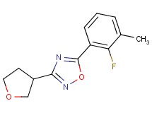 5-(2-fluoro-3-methylphenyl)-3-(tetrahydrofuran-3-yl)-1,2,4-oxadiazole