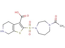 2-[(4-acetyl-1,4-diazepan-1-yl)sulfonyl]-4,5,6,7-tetrahydrothieno[2,3-c]pyridine-3-carboxylic acid