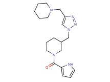 3-{[4-(1-piperidinylmethyl)-1H-1,2,3-triazol-1-yl]methyl}-1-(1H-pyrrol-2-ylcarbonyl)piperidine trifluoroacetate