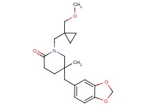 5-(1,3-benzodioxol-5-ylmethyl)-1-{[1-(methoxymethyl)cyclopropyl]methyl}-5-methylpiperidin-2-one