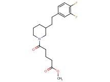 methyl 5-{3-[2-(3,4-difluorophenyl)ethyl]-1-piperidinyl}-5-oxopentanoate