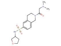 2-(N,N-dimethylglycyl)-N-(tetrahydrofuran-3-yl)-1,2,3,4-tetrahydroisoquinoline-6-sulfonamide