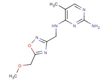 N~4~-{[5-(methoxymethyl)-1,2,4-oxadiazol-3-yl]methyl}-5-methylpyrimidine-2,4-diamine