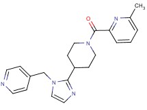 2-methyl-6-({4-[1-(4-pyridinylmethyl)-1H-imidazol-2-yl]-1-piperidinyl}carbonyl)pyridine