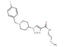 1-[1-(4-fluorobenzyl)-4-piperidinyl]-N-(2-methoxyethyl)-1H-1,2,3-triazole-4-carboxamide