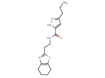 3-propyl-N-[2-(4,5,6,7-tetrahydro-1,3-benzothiazol-2-yl)ethyl]-1H-pyrazole-5-carboxamide