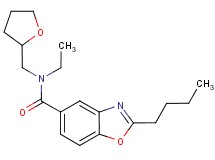 2-butyl-N-ethyl-N-(tetrahydro-2-furanylmethyl)-1,3-benzoxazole-5-carboxamide