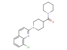 8-chloro-2-[4-(1-piperidinylcarbonyl)-1-piperidinyl]quinoline