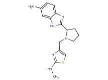 N-methyl-4-{[2-(6-methyl-1H-benzimidazol-2-yl)-1-pyrrolidinyl]methyl}-1,3-thiazol-2-amine