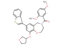 7-(1-benzothien-3-yl)-4-(2,5-dimethoxybenzoyl)-9-(tetrahydro-3-furanyloxy)-2,3,4,5-tetrahydro-1,4-benzoxazepine