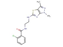 2-chloro-N-{2-[(1,3-dimethyl-1H-pyrazolo[3,4-d][1,3]thiazol-5-yl)amino]ethyl}benzamide