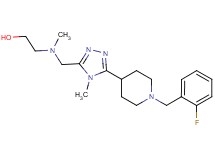 2-[({5-[1-(2-fluorobenzyl)piperidin-4-yl]-4-methyl-4H-1,2,4-triazol-3-yl}methyl)(methyl)amino]ethanol