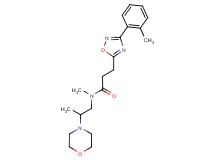 N-methyl-3-[3-(2-methylphenyl)-1,2,4-oxadiazol-5-yl]-N-(2-morpholin-4-ylpropyl)propanamide