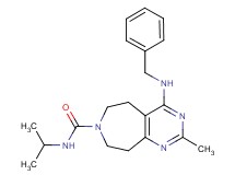 4-(benzylamino)-N-isopropyl-2-methyl-5,6,8,9-tetrahydro-7H-pyrimido[4,5-d]azepine-7-carboxamide