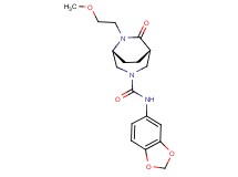 (1S*,5R*)-N-1,3-benzodioxol-5-yl-6-(2-methoxyethyl)-7-oxo-3,6-diazabicyclo[3.2.2]nonane-3-carboxamide