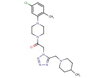 1-(5-chloro-2-methylphenyl)-4-({5-[(4-methyl-1-piperidinyl)methyl]-1H-tetrazol-1-yl}acetyl)piperazine