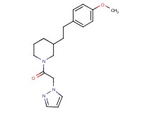 3-[2-(4-methoxyphenyl)ethyl]-1-(1H-pyrazol-1-ylacetyl)piperidine