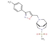 (1R*,5R*)-6-{[3-(4-methylphenyl)isoxazol-5-yl]methyl}-3-(methylsulfonyl)-3,6-diazabicyclo[3.2.2]nonane
