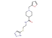 1-(2-furylmethyl)-N-[2-(1H-1,2,3-triazol-5-ylthio)ethyl]-4-piperidinecarboxamide